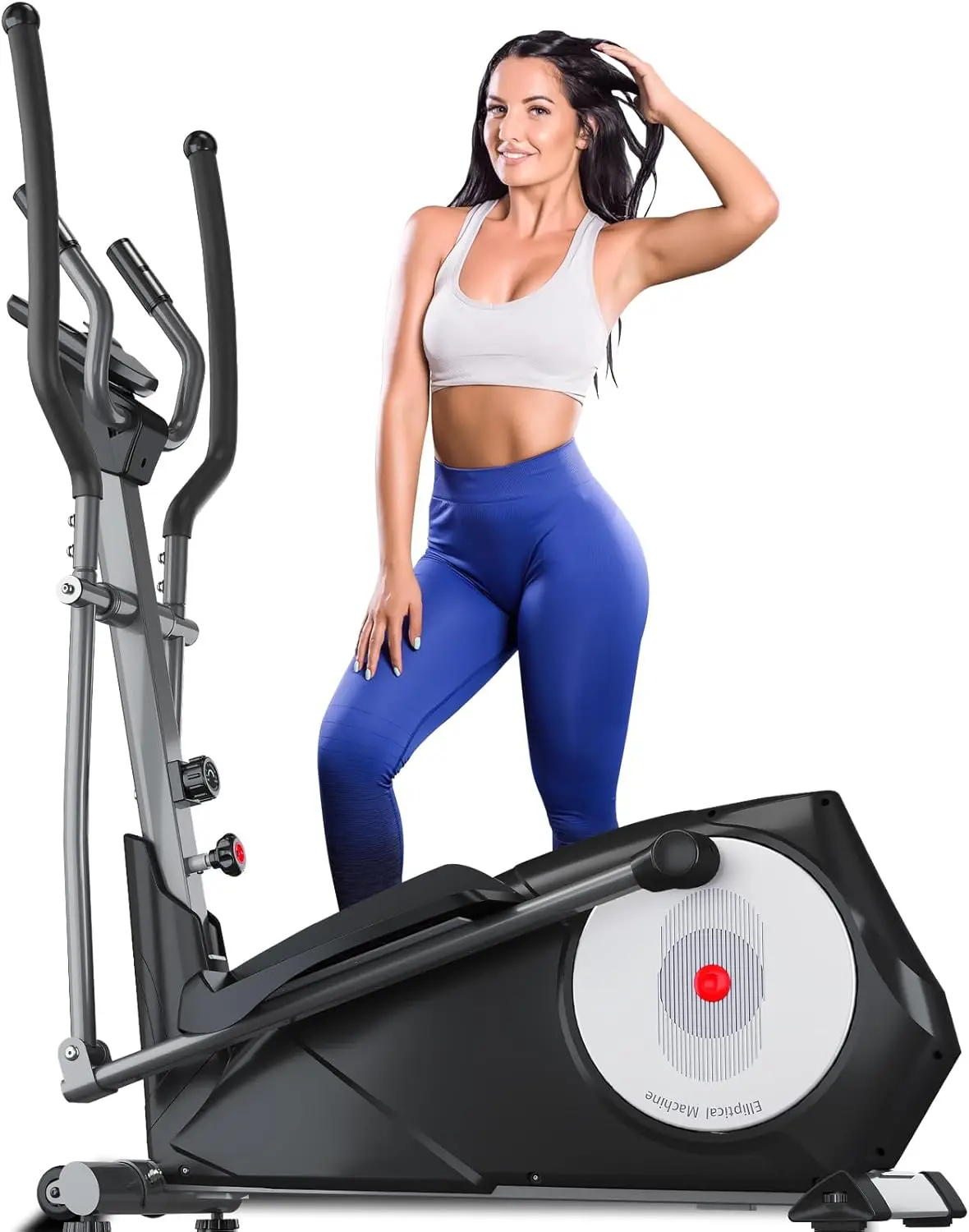 ANCHEER Elliptical Machine, Elliptical Exercise Machine for Home with Hyper-Quiet Magnetic Driving System, Elliptical Trainer wi