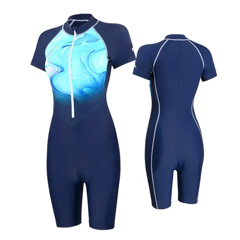 

Outdoor Swimming Women One-piece Sunscreen Diving Surf Suit New Girl
