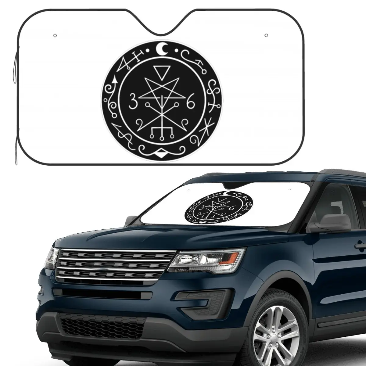 

Lilith Sigil (1) Солнцезащитный козырек на лобовое стекло автомобиля, переднее лобовое стекло, солнцезащитный козырек, аксессуары, чехлы