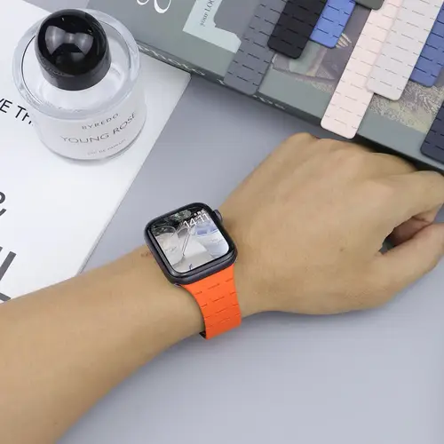 Magnetic Silicone Band for Apple Watch Ultra 3 2 49mm 44mm  46mm 42mm 40 41mm 45mm Strap Bracelet IWatch Series 11 10 9 8 7 6 SE - Image 6