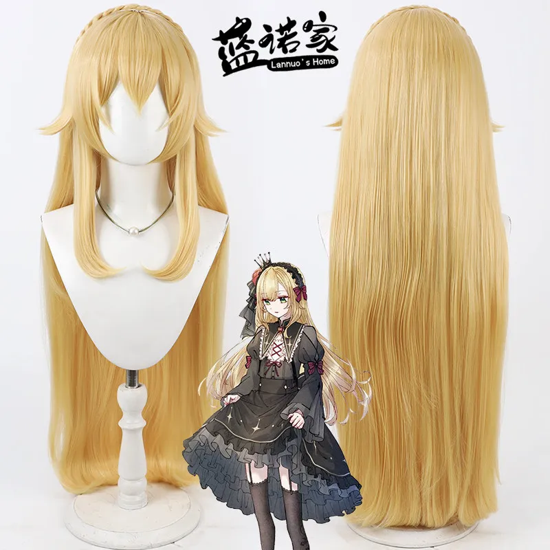 

Virtual YouTube Vtuber Uzuki Kou Cos Cosplay Wig Halloween Carnival Party Props Synthetic Hair Heat Resistant Fiber + Wig Cap