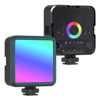 Pocket Mini RGB Fill Light Portable LED Light Video Fill Light For Camera Smartphone for GoPro Laptop Selfie Adjustable RGB Lamp