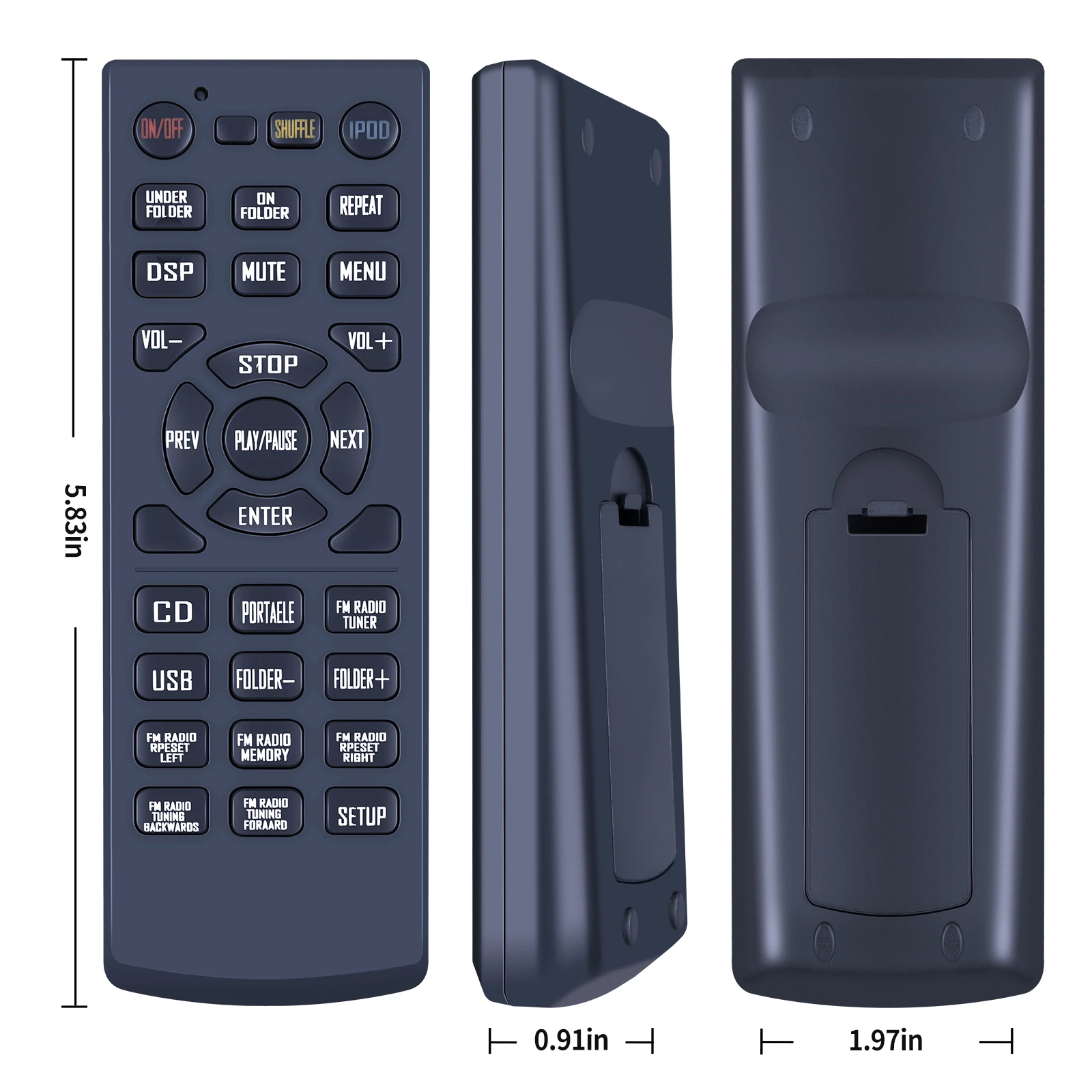 New Replacement Remote Control For Yamaha WS19340 CRX-040 MCR-040