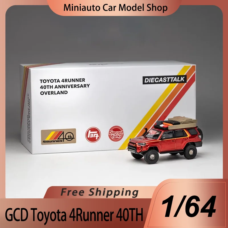 nouveaute-en-stock-diecasttalk-gcd-1-64-toyota-4runner-modele-miniature-en-alliage-moule-sous-pression-40e-anniversaire-overland-jouets-personnalises
