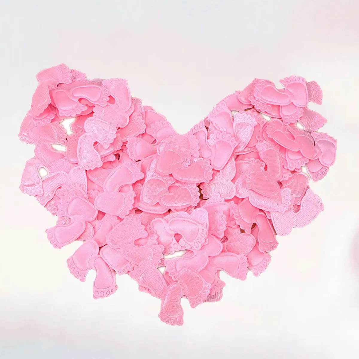 

100Pcs Footprint Cloth Patch Festive Balloon Table Decor for Baby Birthday Celebration Decor Foot Print Foot Prop