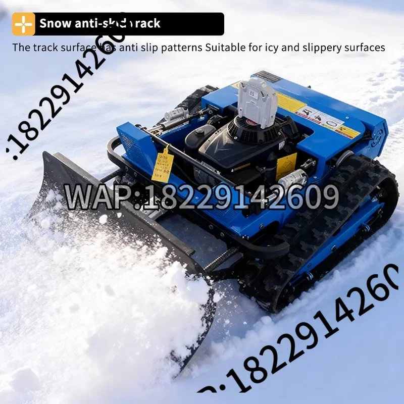 Remote-Controlled Smart Lawn Mower, Fully Automatic Crawler Orchard & Lawn Snow Shoveler