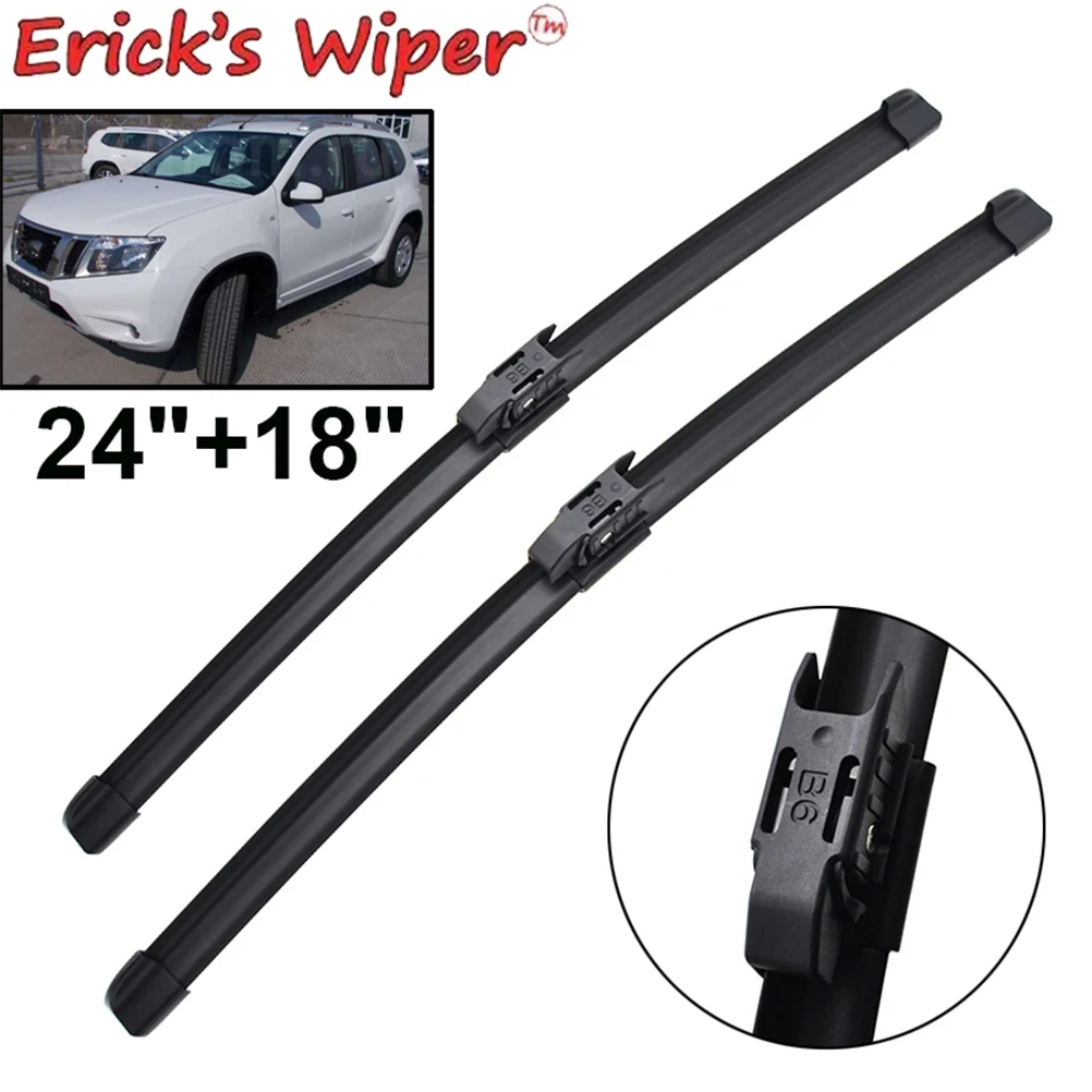 Erick\'s Wiper LHD Front Wiper Blades For Nissan Terrano D10 2017 - 2023 Windshield Windscreen Window Car Rain Brushes 24\