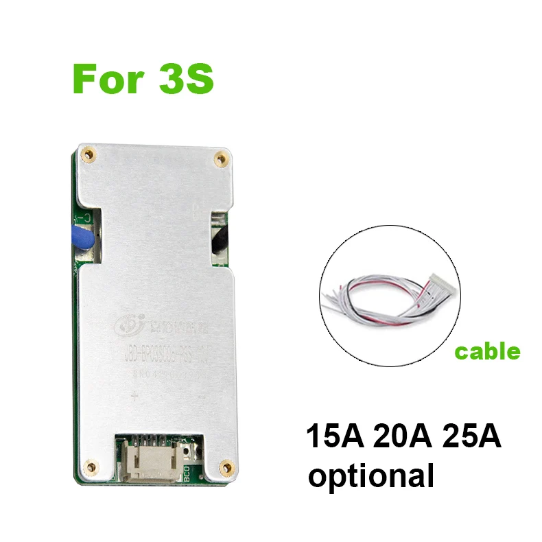 3S 4S 6S 7S BMS Wspólny balans portu 12V 24V LiFePO4 Li-Ion 10A 15A 20A 25A Płyta ochronna systemu zarządzania baterią litową