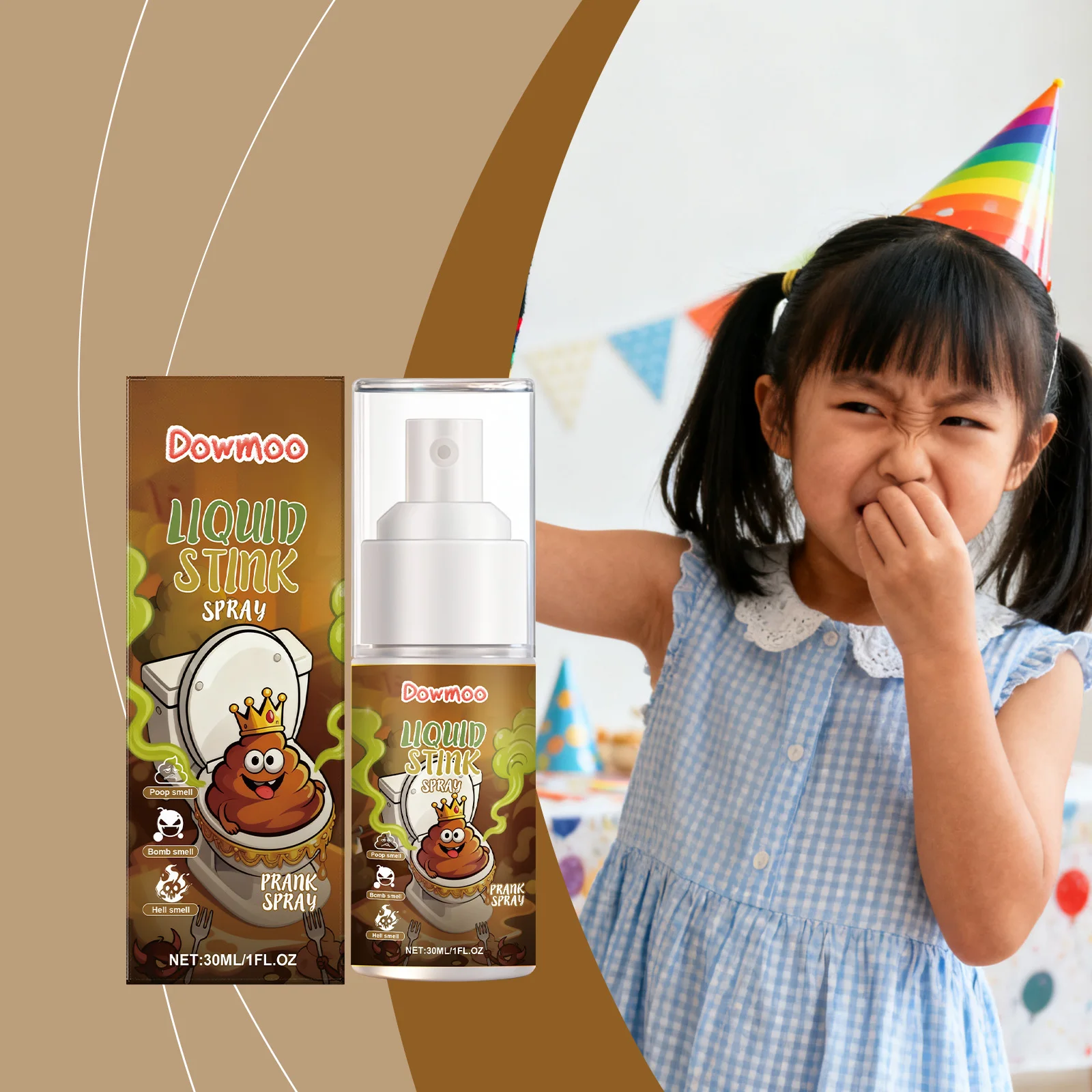 

Stink Prank Spray 2pcs - 60ml Extra Strong Stinky Spray, Potent Joke Liquid Prank Gift for Party Gag