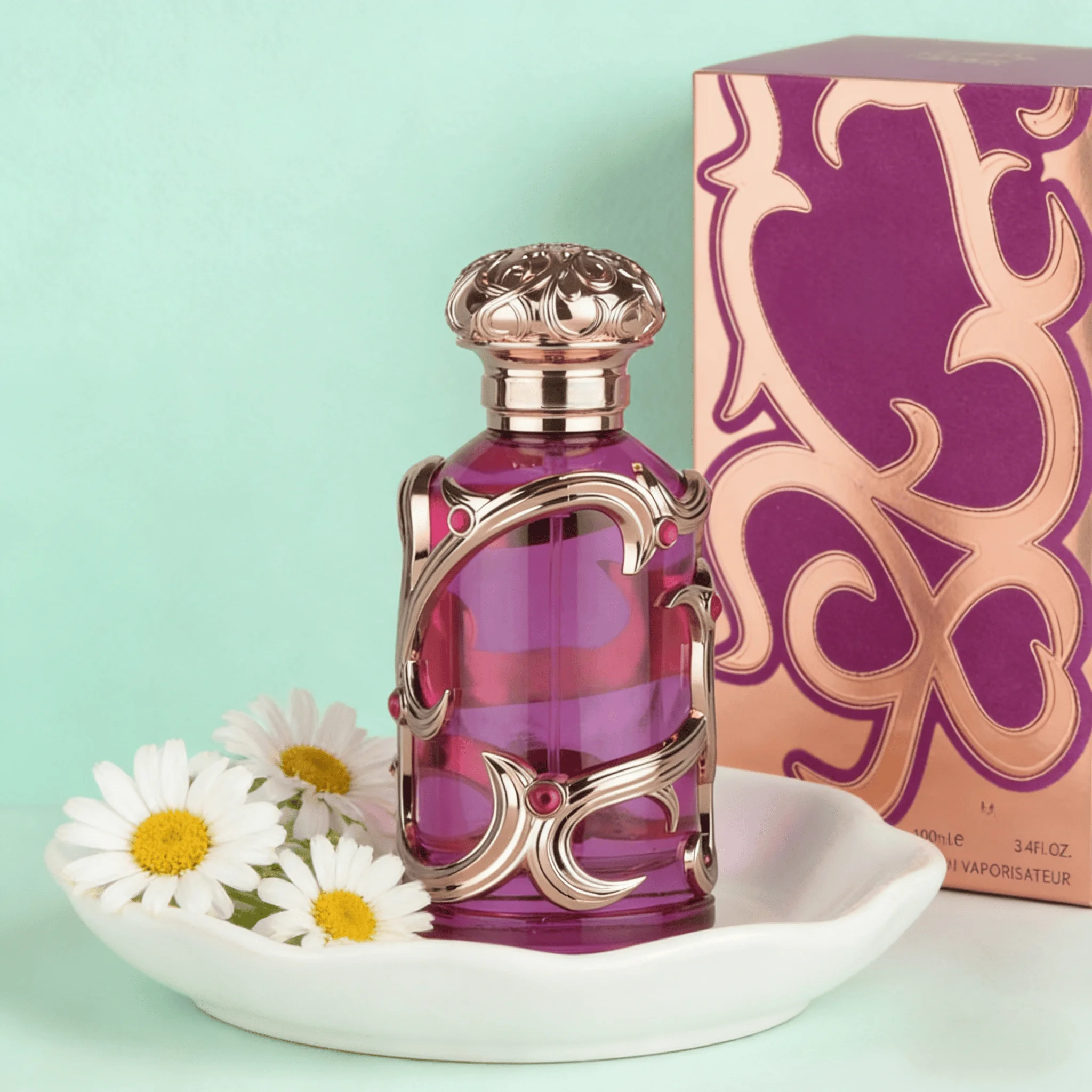 

Unisex Eau De Parfum 100ml Long Lasting Floral Fragrance Fresh Elegant Fruity Aroma with Apple Orange Bergamot Freesia Incense