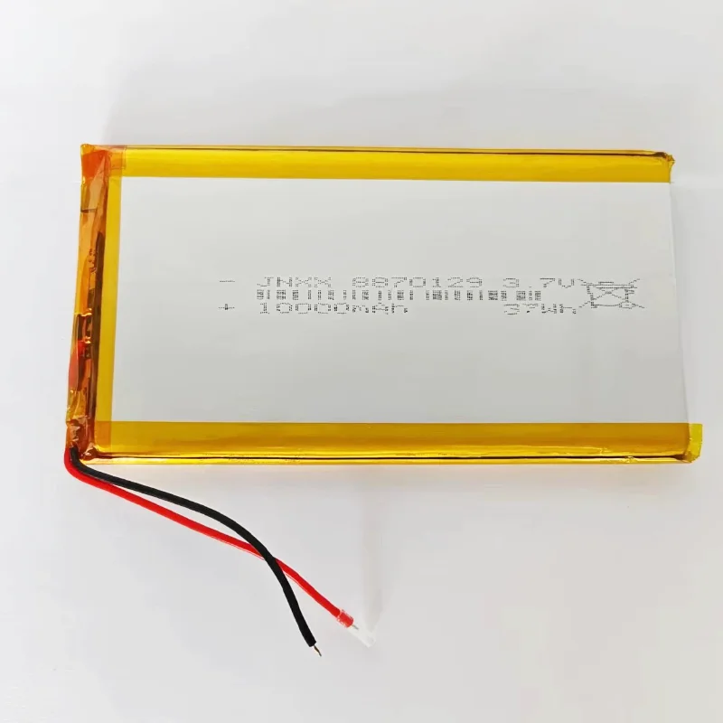 Polymer battery 8870129 Rechargeable 3.7V 10000mAh suitable for Bluetooth speaker power bank DIY tablet lithium polymer battery