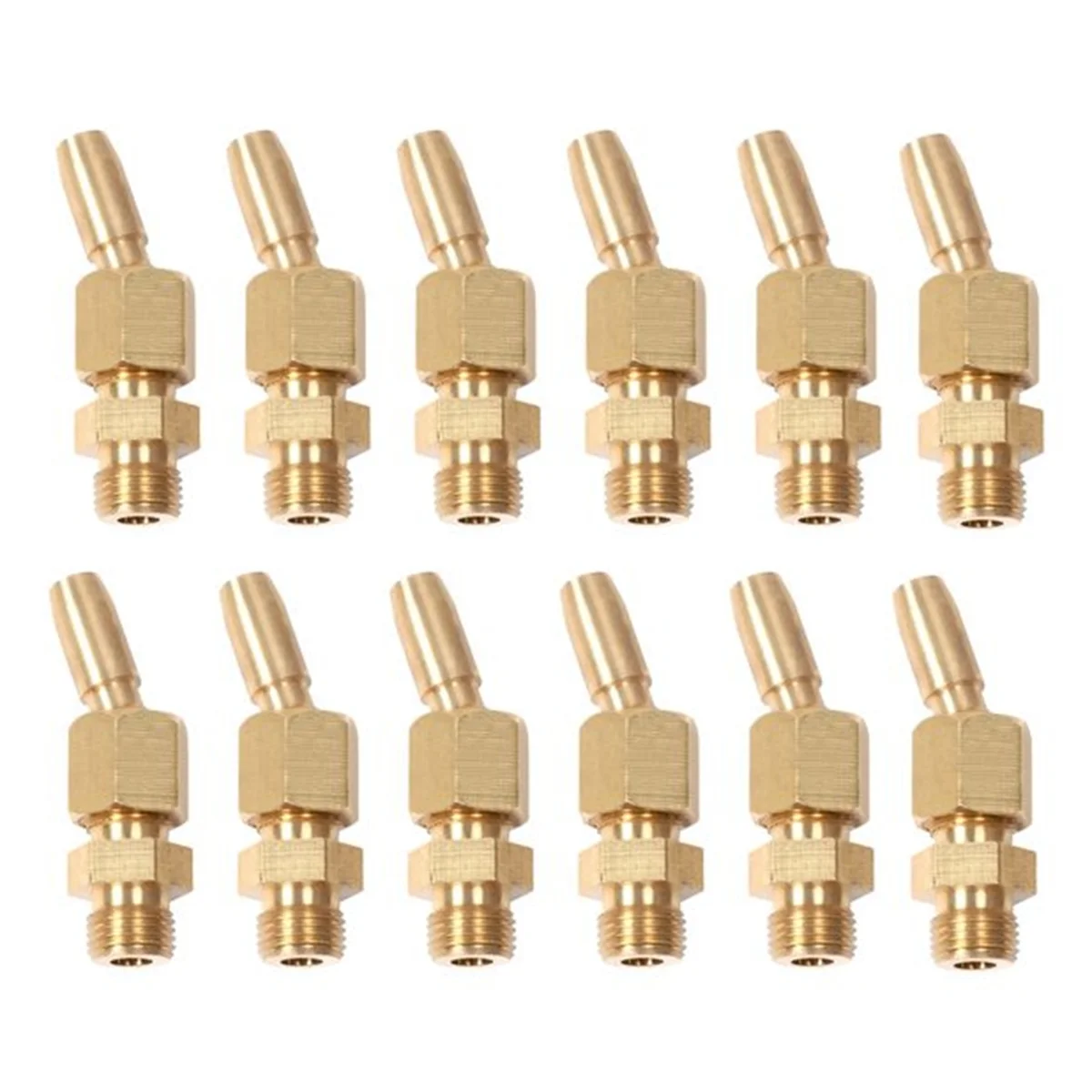 

12Pcs 1/8inch Brass Gushing Sprays Water Fountain Nozzles Universal Water Curtain Nozzle Landscape Fountain Decoration