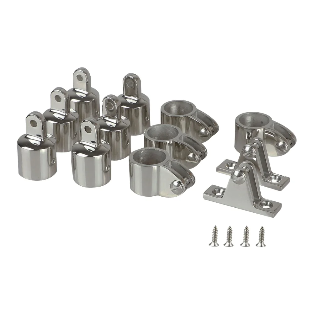 Awning Base Set Yacht Awning Hardware 316 Stainless Steel Three-bend Design Precision Engineered Wear Resistant