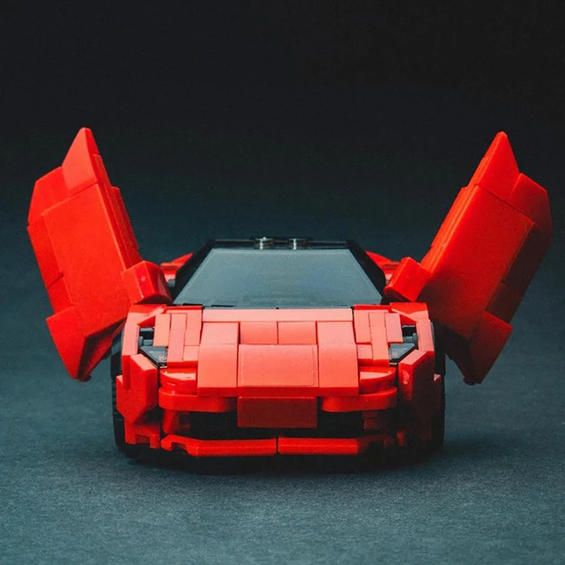 

343PCS Moc City Car Butterfly Door Sports Car Model DIY Assembly Building Block Toy Children's Birthday Gift
