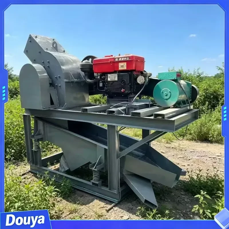 Customized Artisanal Gold Mining Fine Hammer Mill Machine Hammer Mill For Gold Ore Rock Gold Recovery Processing Hammer