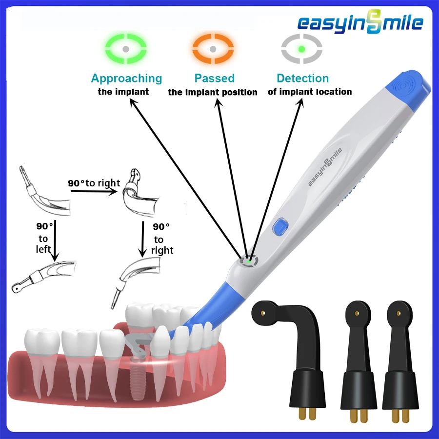 EASYINSMILE  Implant Locator Accurate Cross-Scanning Spotter Screwdriver Detector Tool 360 Rotatable Sensor Localization