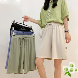 New Women Shorts Summer Casual Loose high waist loose shorts for girls Soft Cool female Outwear Sports shorts