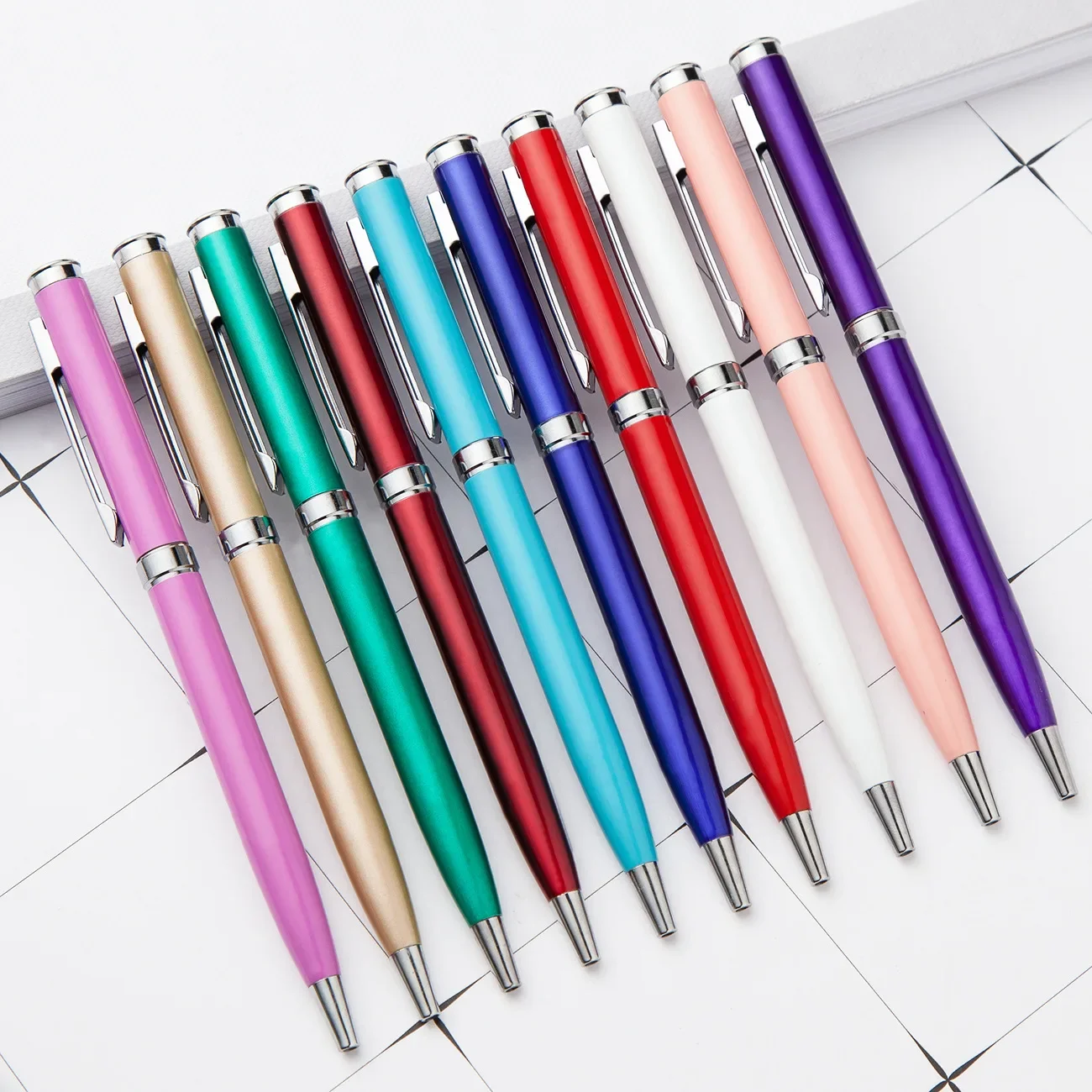 

50PCS Powerful manufacturers supply new metal ballpoint pens, hotel pens