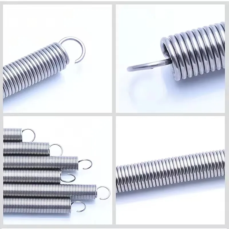 2Pcs Expansion Spring Galvanized Tension Spring Wire Diameter 1.2x8/9/10/12/14 Tension Spring Suitable For Automation Equipment
