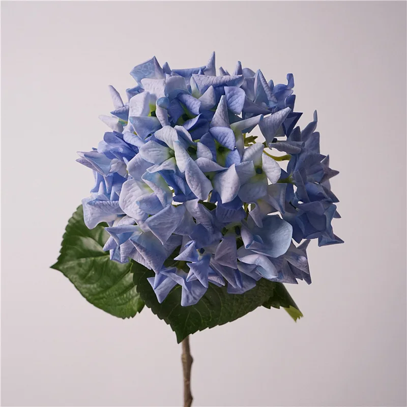 5pcs Real Touch Hydrangea Stems Artificial Flowers Home Table Decor Wedding Floral Arrangement Home Decoration Accessories