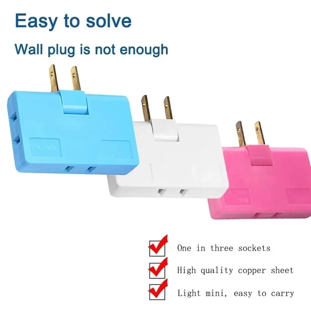 Multi Plug Electrical Adapter Rotatable Socket Converter 180 Degree Extension Plug Wireless Outlet Adapter Expansion Socket