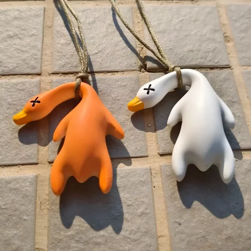

2025Car color-changing roast duck pendant car interior products cartoon high-grade car pendant 2025 creative new car hanging