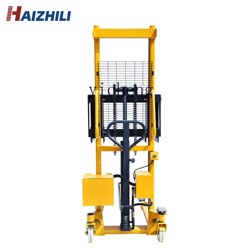 semi-electric lift truck economic stacking pallet lift forklift