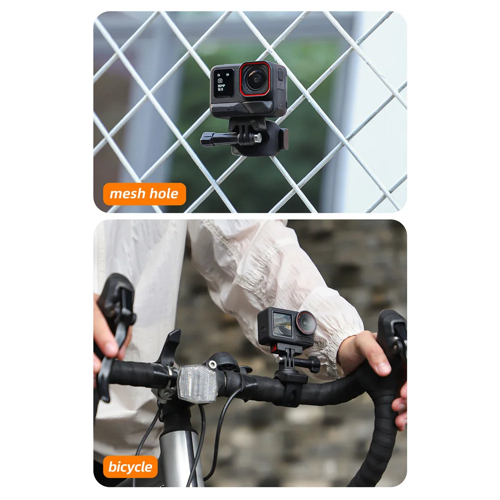 Para série de ação/série insta360/série de bolso câmera esportiva flexível alça fixa suporte acessórios