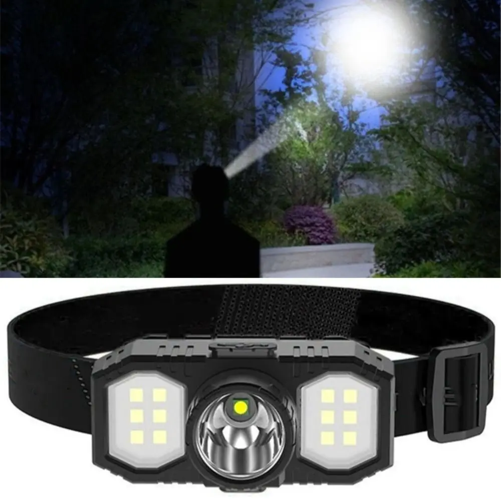 

High Quality Portable Head Torch Waterproof Super Bright Strong Light Headlamp MIni USB Head Flashlight Outdoor
