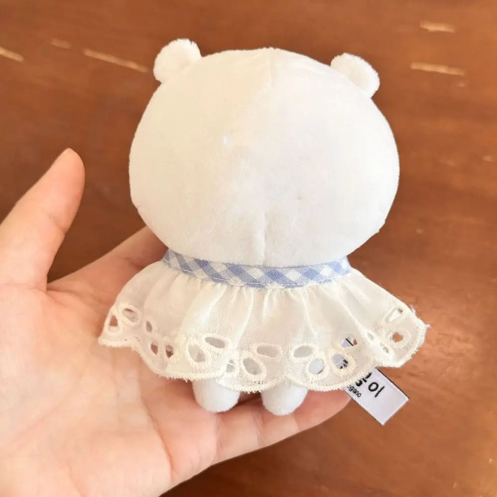 10 ~ 15 cm bambola di cotone mini t-shirt a righe casual vestiti colletto in pizzo retrò grembiule bambole di pezza di cotone giocattoli accessori