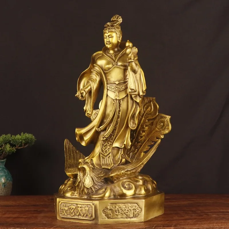 of Virgin Mary, of goddess Nüwa, decorative figurine, bronze statue of the Nine Heavens Myst