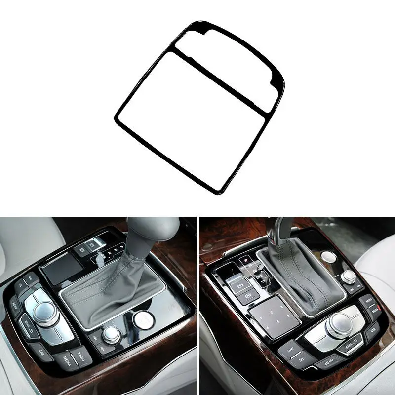 

Для Audi A6 C7 2012-2016: Мягкая ПВХ-накладка на центральную панель переключения передач, аксессуар для интерьера автомобиля