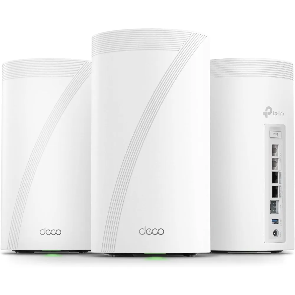 US Shipping Deco 7 Elite BE95 Quad-Band WiFi 7 BE33000 Mesh System 16-Stream 2x 10G 2x 2.5G Ports 12 Antennas VPN AI-Roaming