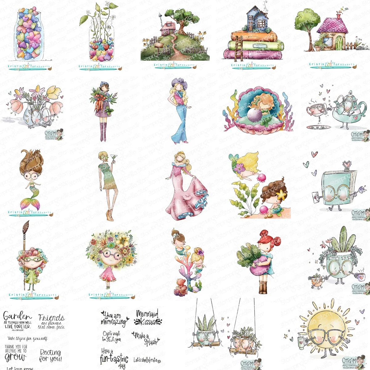 

Summer Mermaid Potted Cactus Cottage Clear Stamps DIY Scrapbook Handcraft Paper Card Album Craft Template Decoration 2024 New