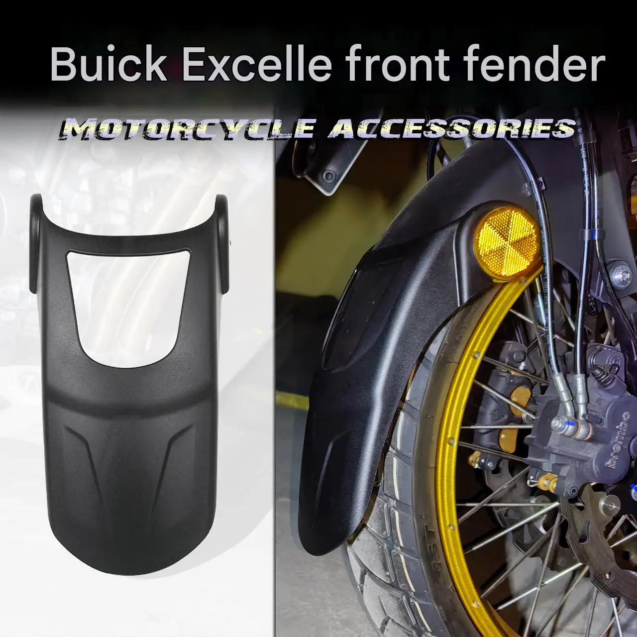 For KOVE 400X/500X/525X, add accessory to extend the front mudguard, modify the front wheel guard and extend the front mudflap.