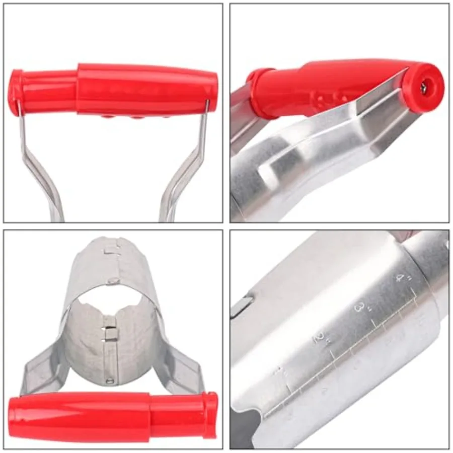 Paquete de 10 herramientas para plantar bombillas con profundidad marcada para una plantación eficiente de tulipanes y narcisos, herramienta de trasplante versátil para Gar