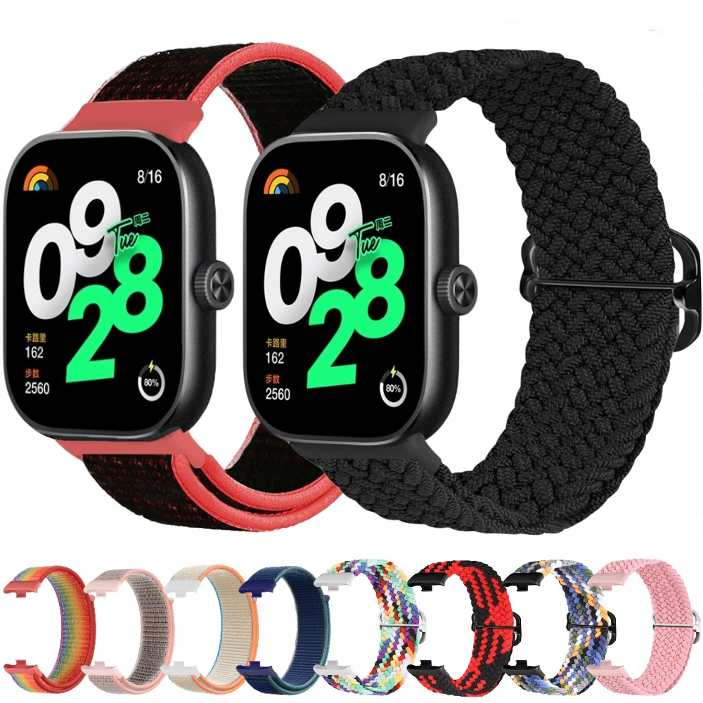 Sport Nylon Strap for Xiaomi Redmi Watch 4 Comfortable breathable wristband for Xiaomi Mi Band 8 Pro Belt Loop Strap Accessories