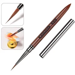 Kolinsky Nail Art Painting Brush Gradient Nail Liner Brushes Acrylic Lines Striping Drawing Watercolor Painting Manicure Tool