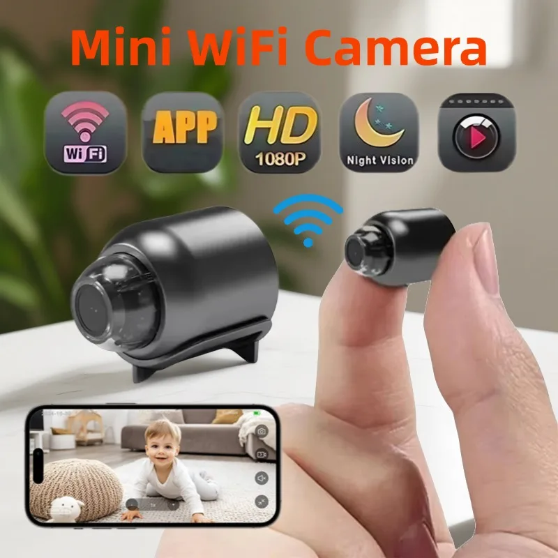 Wifi 1080P HD Mini Camera Smart Home Indoor Night Vision AI Human Camcorder Audio Video Wireless Security Surveillance Camera