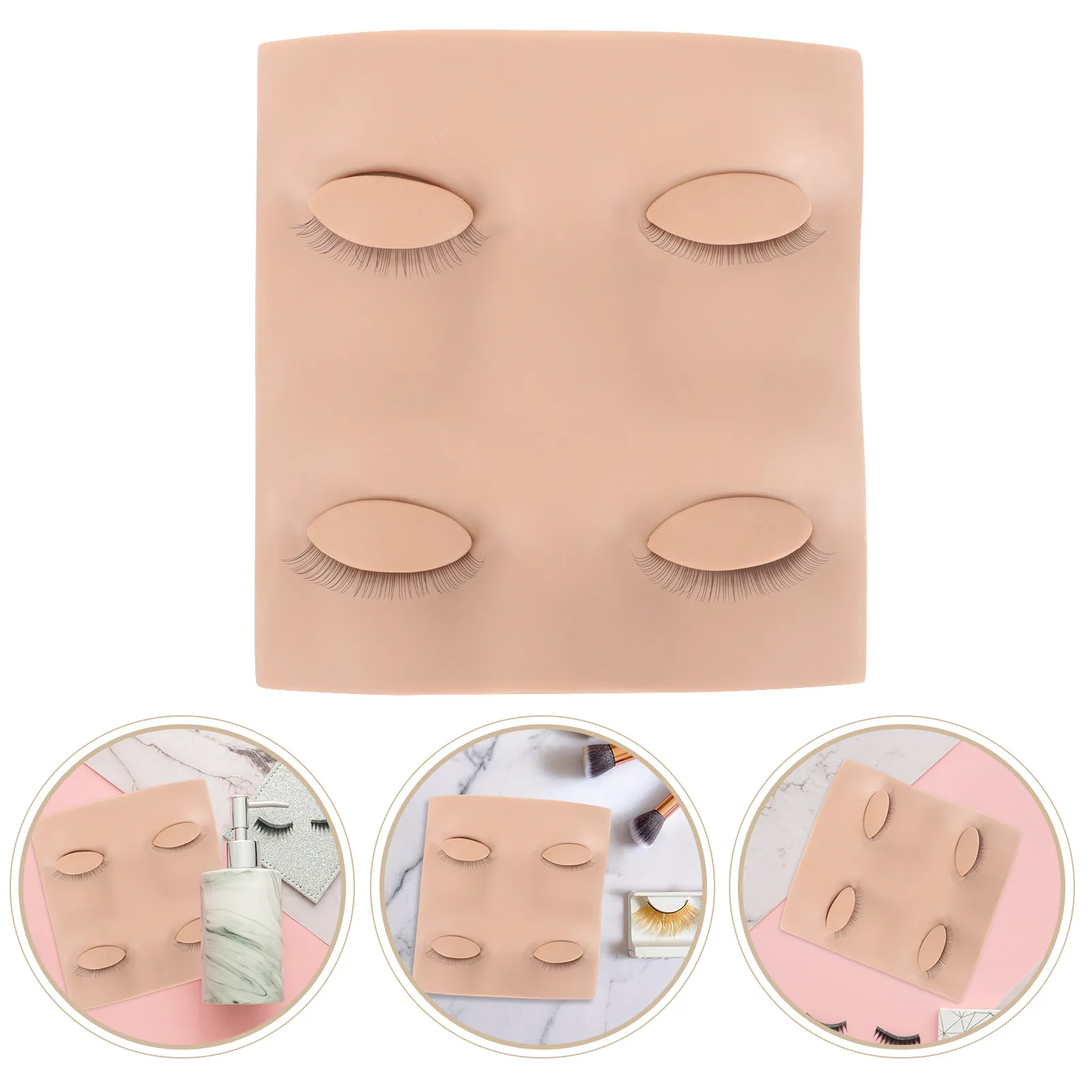 

Манекен для наращивания ресниц с съемными веками, премиум-класса, из силикона, реалистичный дизайн, для тренировок.