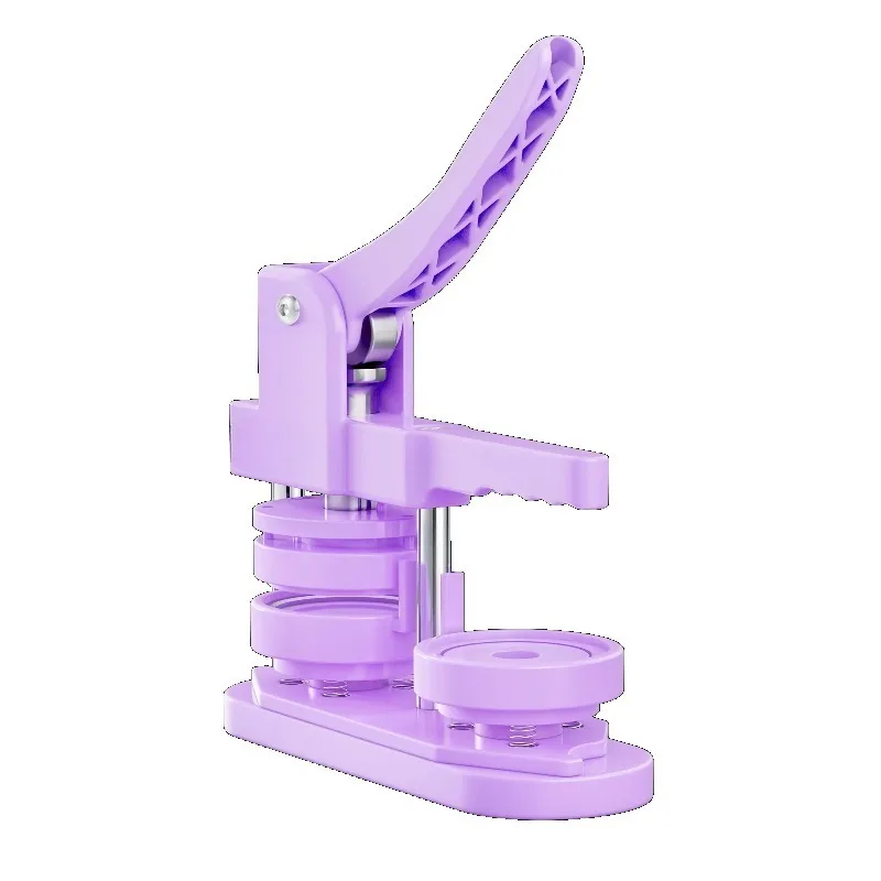 58MM Heart Shape Badge Making Press Machine DIY Custom Lapel Pin Maker With 44MM Mold For Handmade Craft Decoration