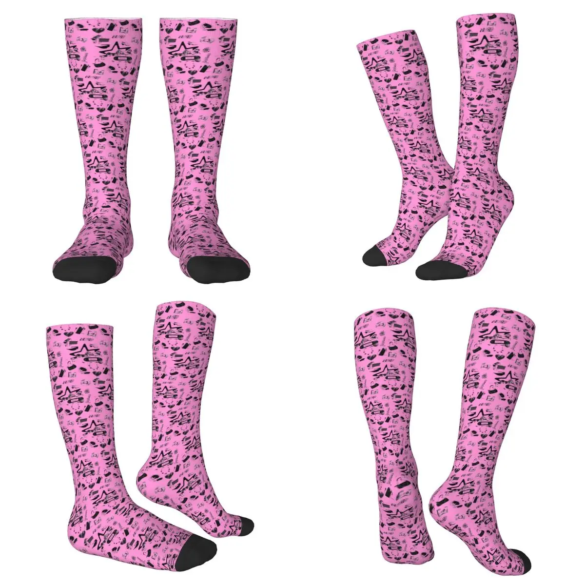 

Всесезонные носки Emilia Mernes Y2k Elements, носки Harajuku Crew, модные чулки для мужчин и женщин