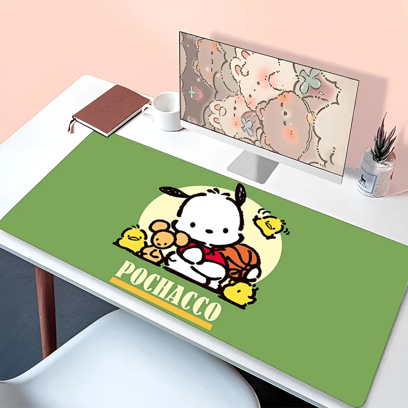 

Cartoon Mouse Pad P-pochacco Kawaii Gaming Accessories PC Computer Keyboard Gamer Desk Mat alfombrilla xxl 900x400 Mousepad