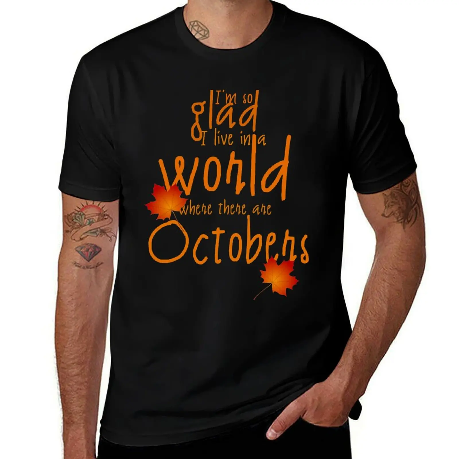 

Anne of Green Gables-Inspired Where There Are Octobers T-Shirt t shirts designer t shirt man casual T-Shirt