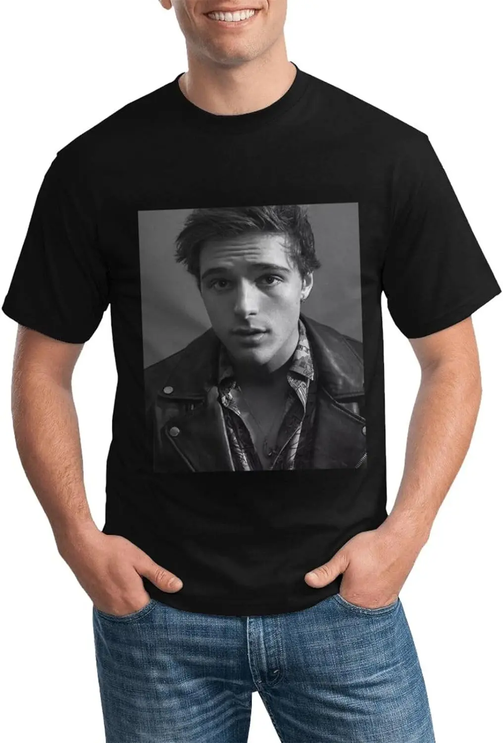 Jacob Elordi T-Shirt Crewneck Top Short-Sleeve T-Shirt 100% Cotton Tees for Men,Women (8Sizes)