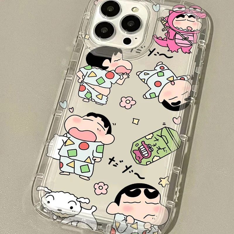 Animazione C-Crayon S-ShinChan Custodia per Samsung Galaxy A05 A05S A53 A34 A24 A14 A13 A23 A33 A73 A32 A52 A52S A72 Cover posteriore morbida