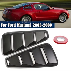 1Pair Quarter Side Window Louver Scoop Cover Vent For Ford Mustang 2005 2006 2007 2008 2009 Air Vent Sticker Side Fender Sticker