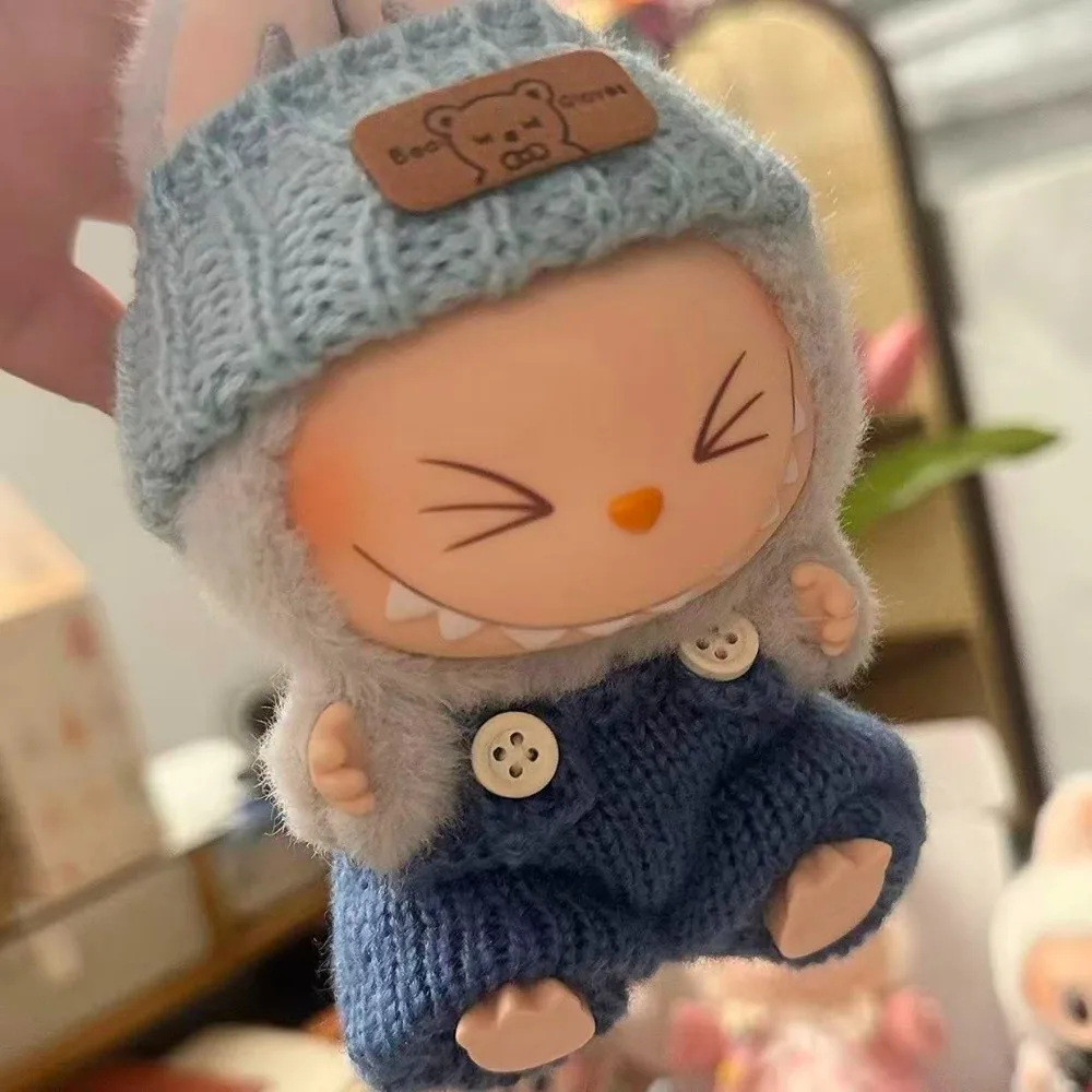 

Ropa Labubu Doll Clothes Outfit Accessories For 15/17cm Labubu V2 V1 Plush Doll's Clothing Colorful Sweater Kid Toy Girl Gift