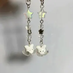 Cute star mobile phone charm y2k cat keychain