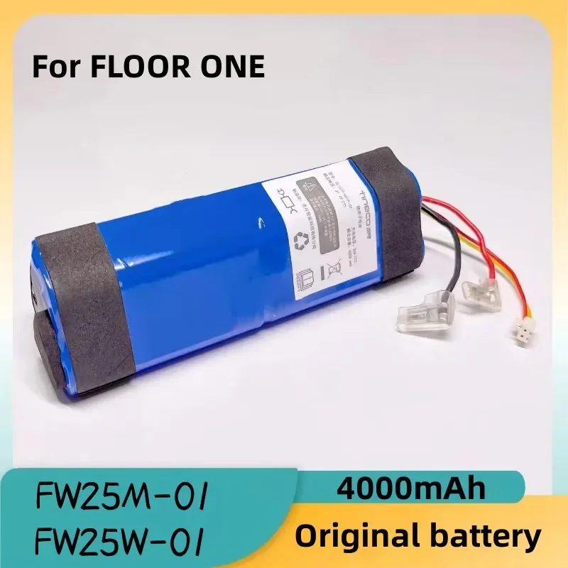 100% originale 4000mAh per Tineco FLOOR ONE 1.0 FW25M-01/02 FW25W-01 FW09010ECN HF10E-01 HF20E-01/02 S3-01 batteria per aspirapolvere